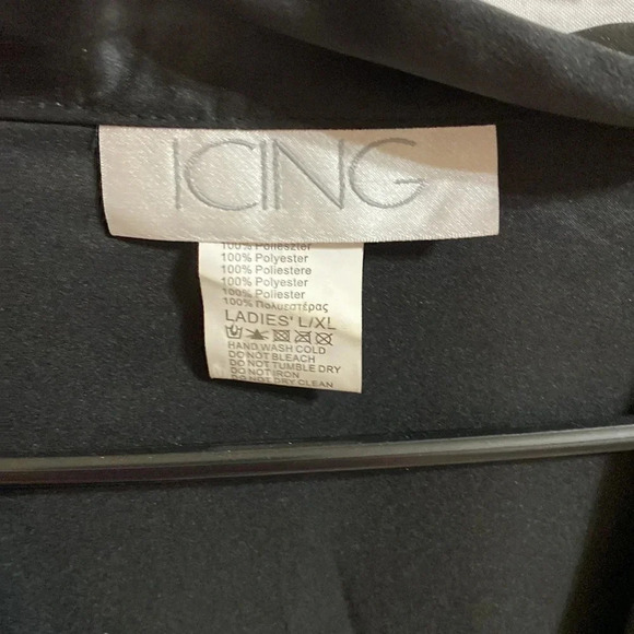 Icing Black Bridesmaid Bling Robe - Picture 4 of 7